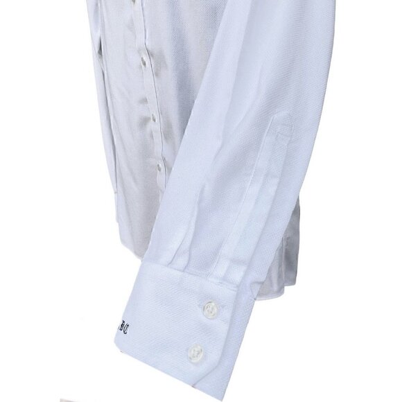 Charles Tyrwhitt Button Down Long Sleeve Twill White Shirt No-Iron Men’s 16/35in - Picture 7 of 11
